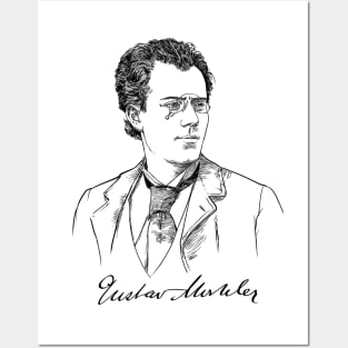 Gustav Mahler, Austrian composer, conductor. Music Posters and Art